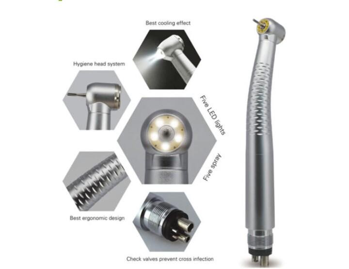 Shadowless 5 LED Bulb High Speed Handpiece