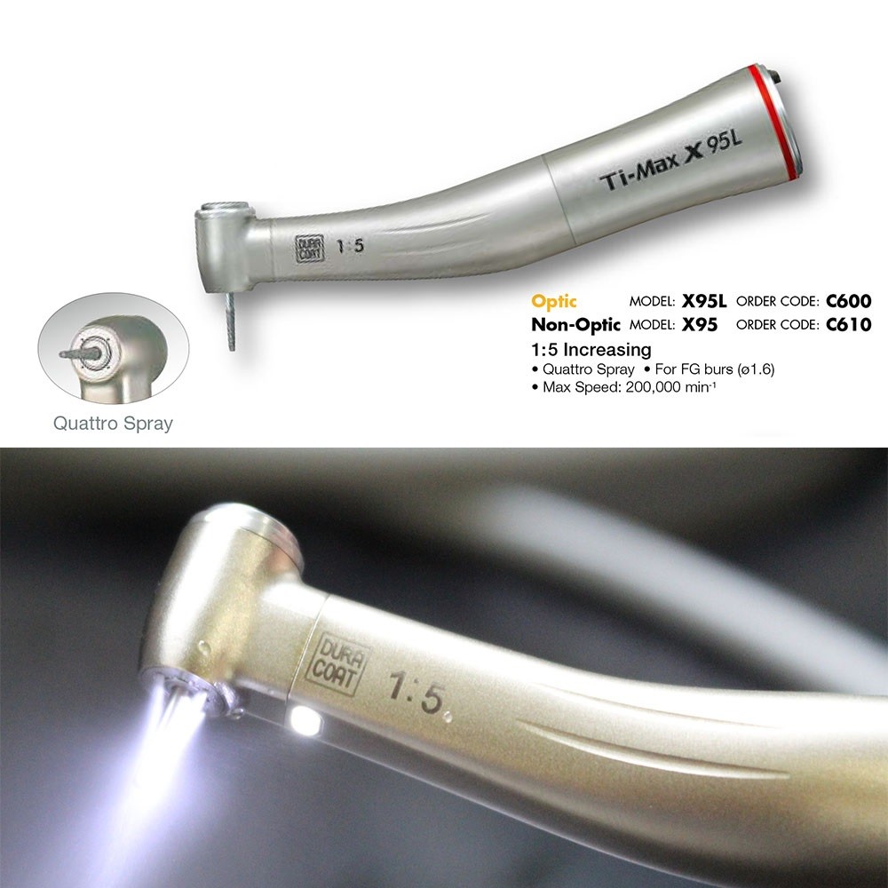 1:5 LED Fiber Optic Contra Angle