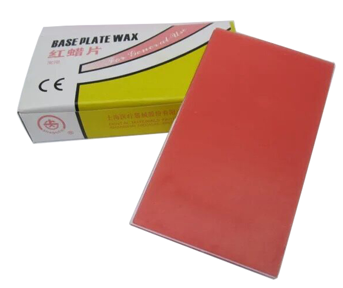 Dental red base plate wax