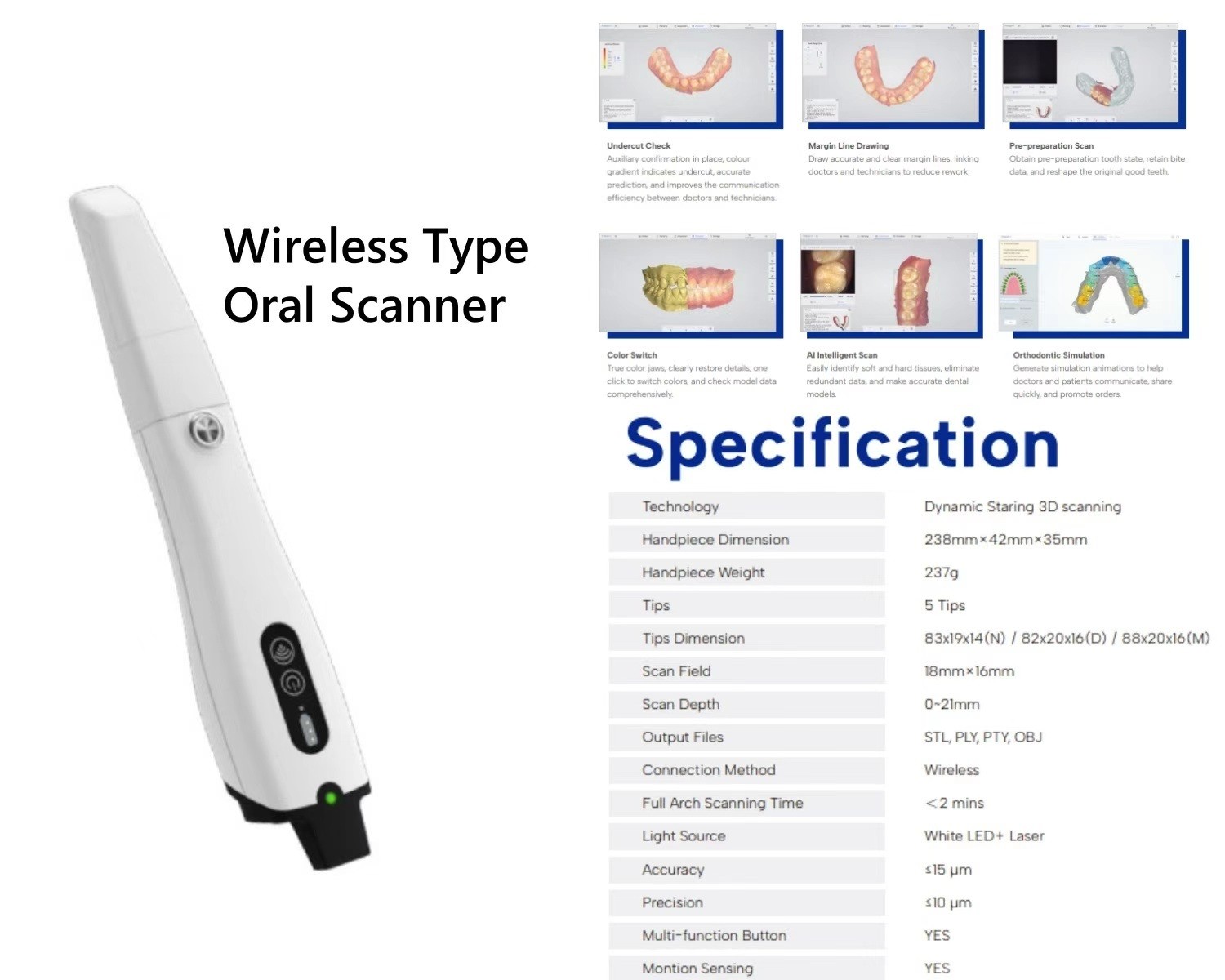 KS-SC32 Wireless 3D Intraoral Scanner