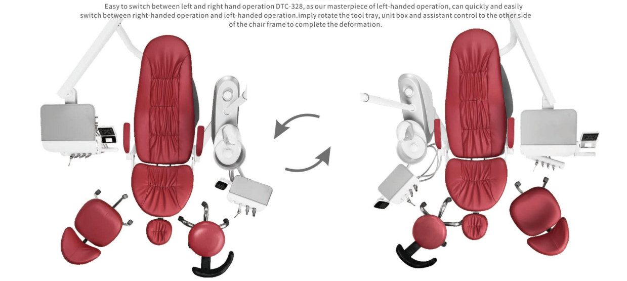 Turn-able Left and Right Hand Dental Chairs